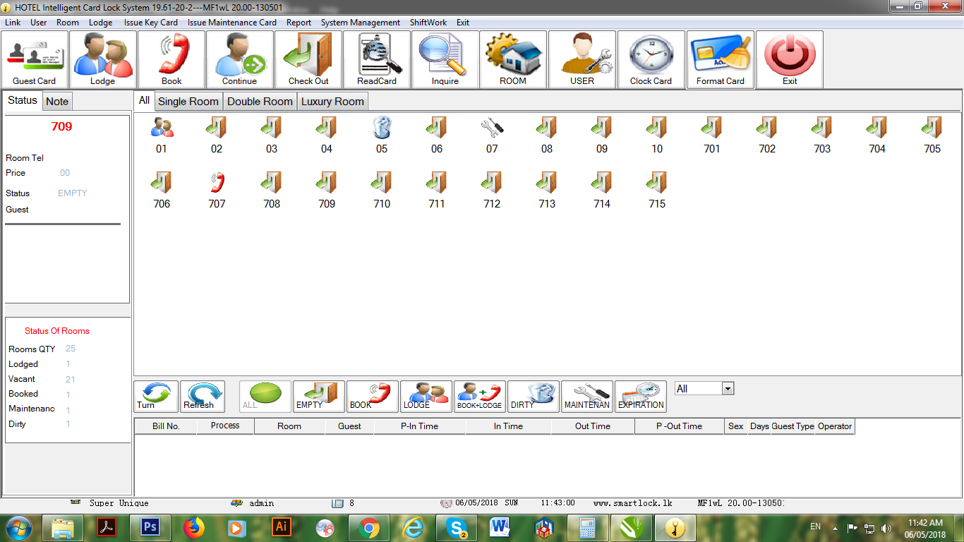 Hotel Room management Software